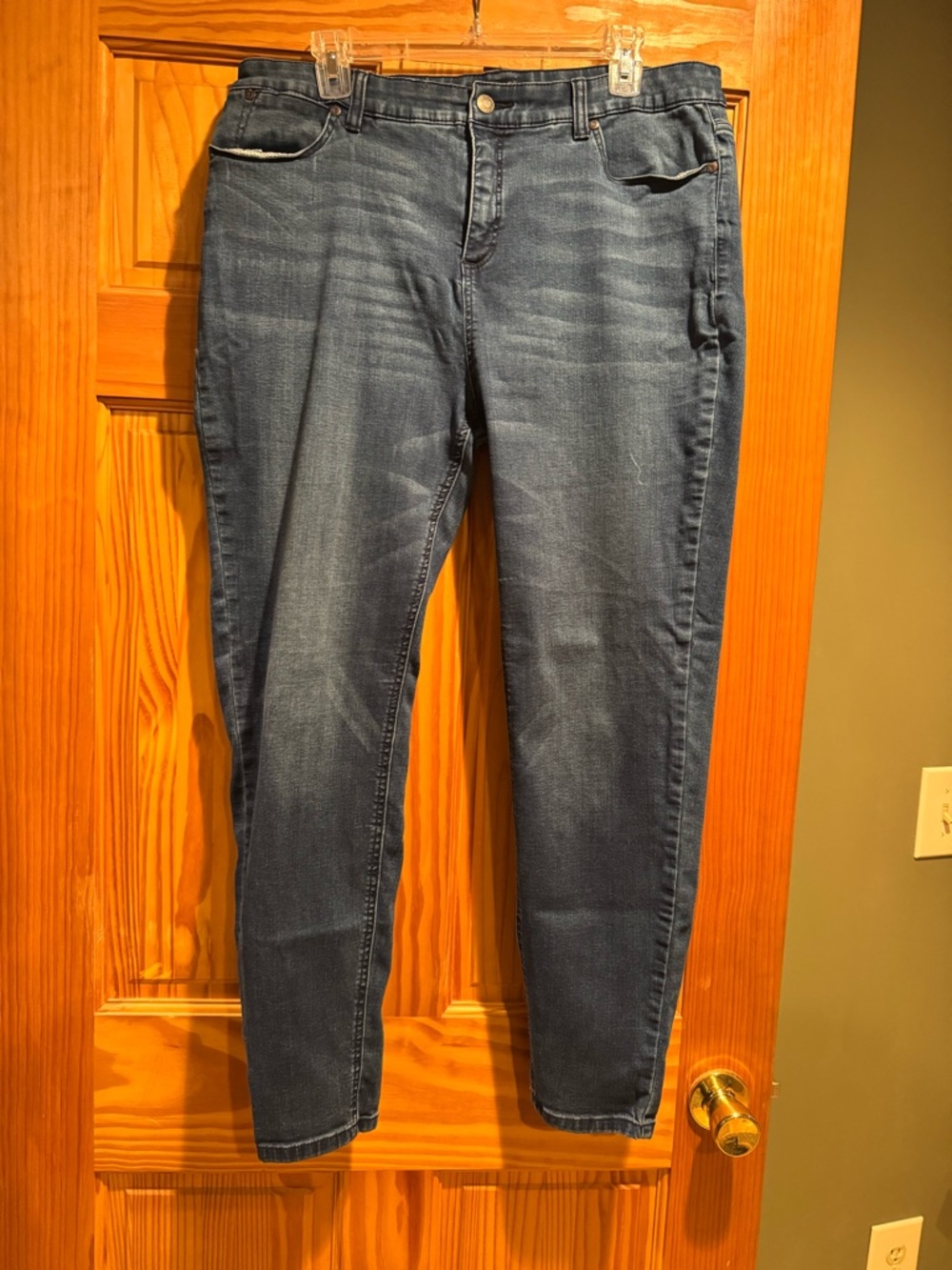 Talbots Women's Dark Blue Stretch Skinny Jeans Size 16